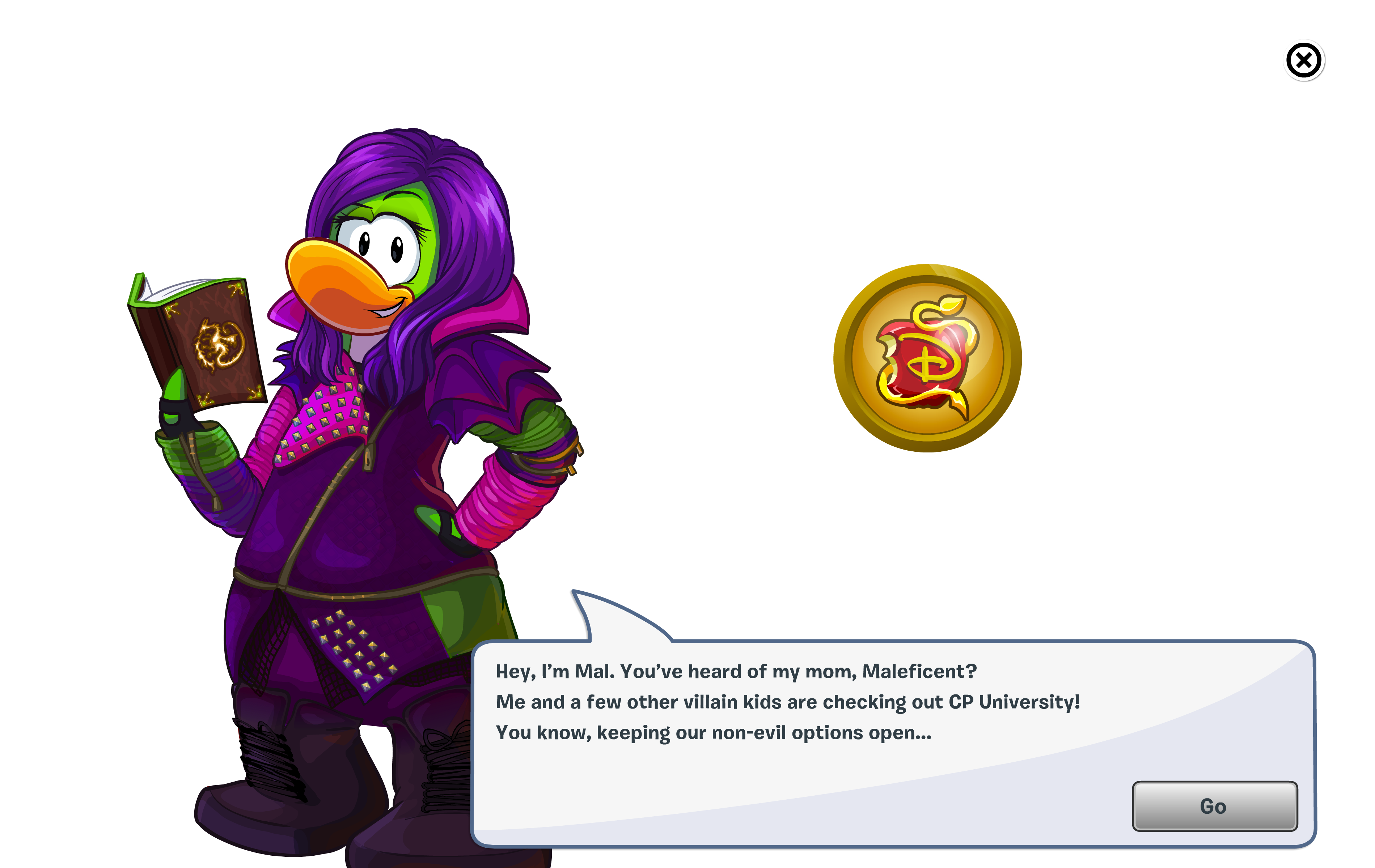 Descendants Party Login Dialogue - Descendants (3800x2400), Png Download
