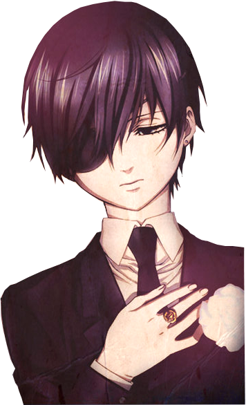 Ciel Phantomhive - Black Butler 2: Sebastian & Ciel Fabric Poster (356x586), Png Download