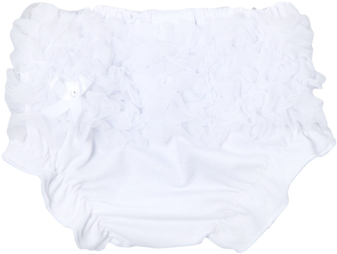 White Ruffle Diaper Cover - Coin Purse (1000x687), Png Download