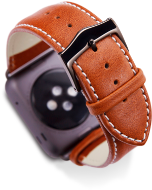 New - Dbramante 42 Mm Copenhagen Watch Strap For Apple - (990x439), Png Download