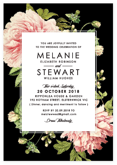 Blush Bouquet Invitation - Carta Di Riso A4 Peonia E Libellula Stamperia Dfsa4180 (392x547), Png Download