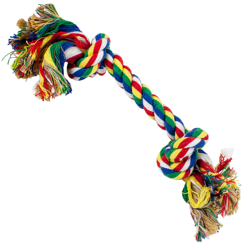 Cotton Flossin' Rope Bone Dog Toy - Dog Toy (1000x1000), Png Download
