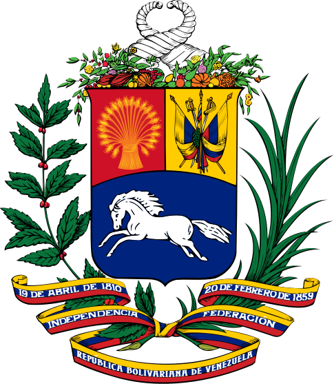 Gloria Al Bravo Pueblo Glory To The Brave People - Venezuela Coat Of Arms (485x557), Png Download