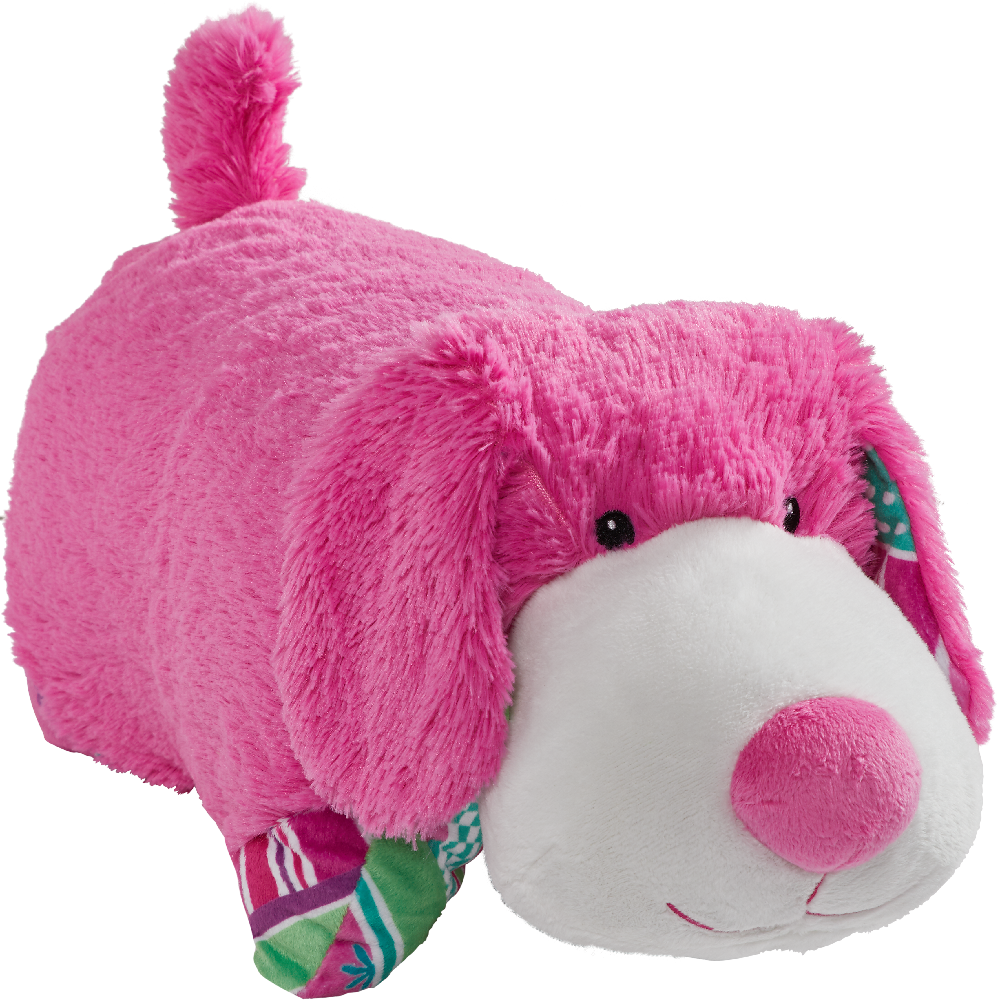 Colorful Pink Puppy Pillow Pet - Transparent Doy Toy (1000x1000), Png Download