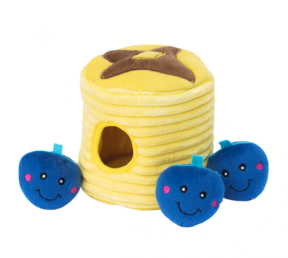 Blueberry Pancakes Burrow Dog Toy (1000x1231), Png Download