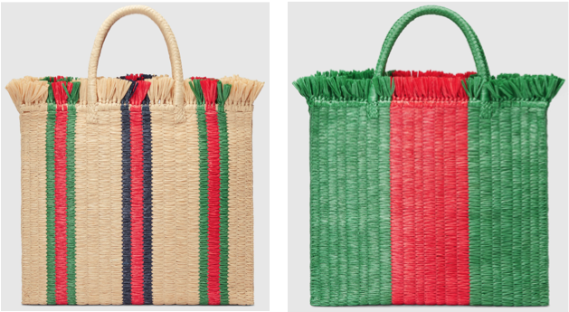 Gucci Straw Tote (702x350), Png Download