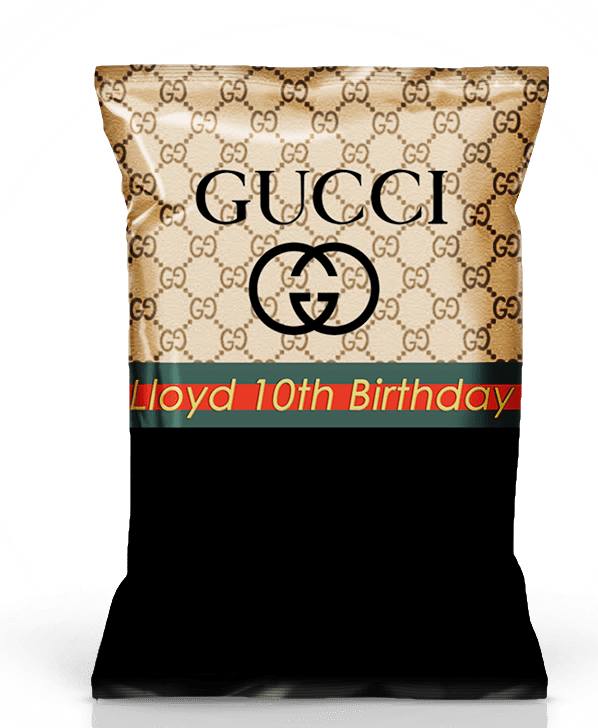 Home / Party Decor / Chip Bags - Gucci (598x728), Png Download