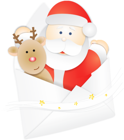 E-mail Ao Papai Noel - Papai Noel Para Email (443x500), Png Download