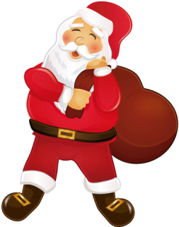 Cute Retro Santa Claus Christmas Gift Gold Cufflinks, (400x400), Png Download