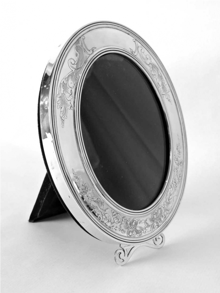 American Sterling Oval Frame - Silver (1000x1000), Png Download