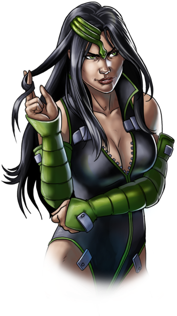 Black Mamba Aka Tanya Sealy By Fan The Little Demon - Marvel Comics (400x642), Png Download