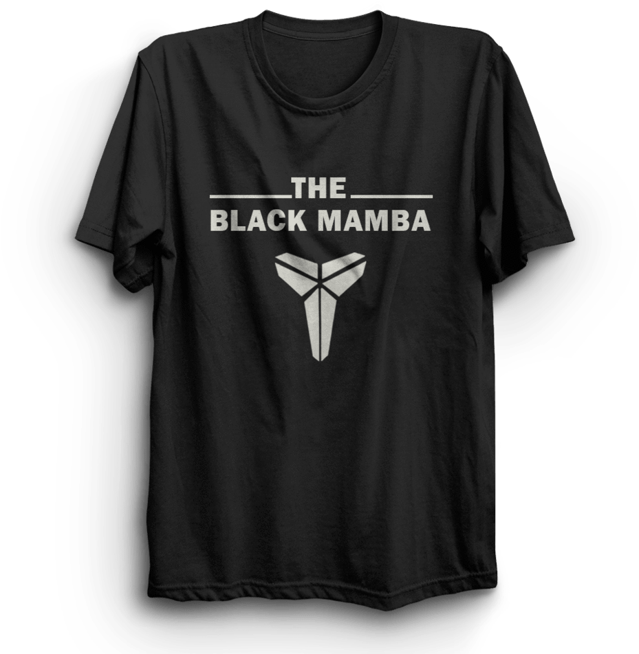 Black Mamba Black Half Sleeves T-shirt - T-shirt (1024x1024), Png Download