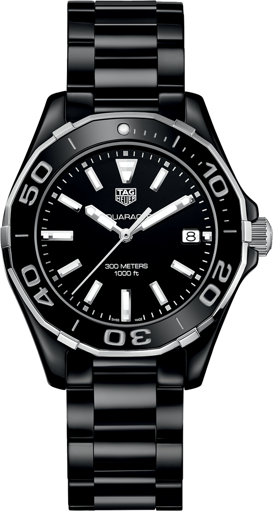 Tag Heuer - Tag Heuer Aquaracer Ceramic Ladies Watch (1920x2268), Png Download
