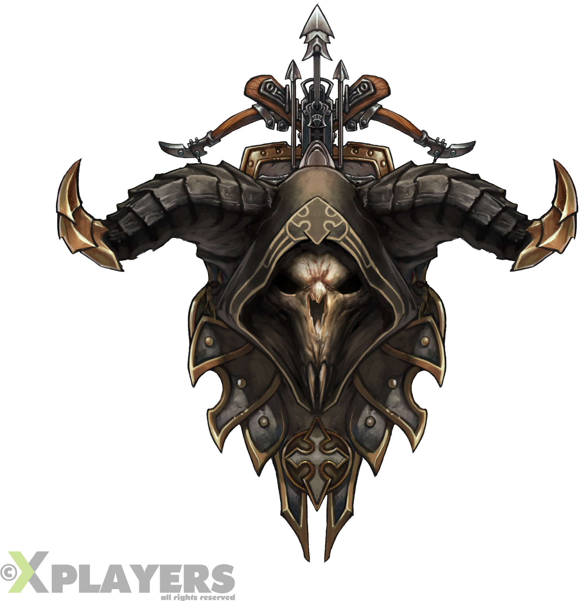 Diablo 3 Cutouts - Diablo 3 Demon Hunter Crest (2220x2220), Png Download