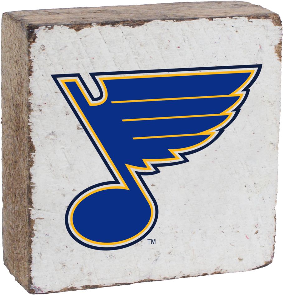 Louis Blues Rustic Block - St Louis Blues Logo Png (1024x1024), Png Download