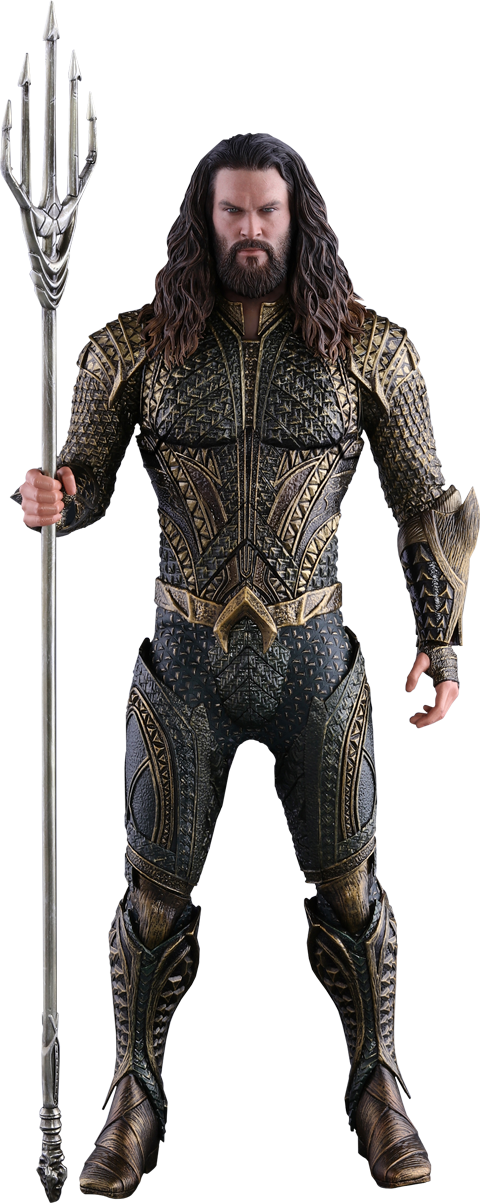 Dc Comics Sixth Scale Figure Aquaman - Justice League Aquaman Suit (480x1203), Png Download