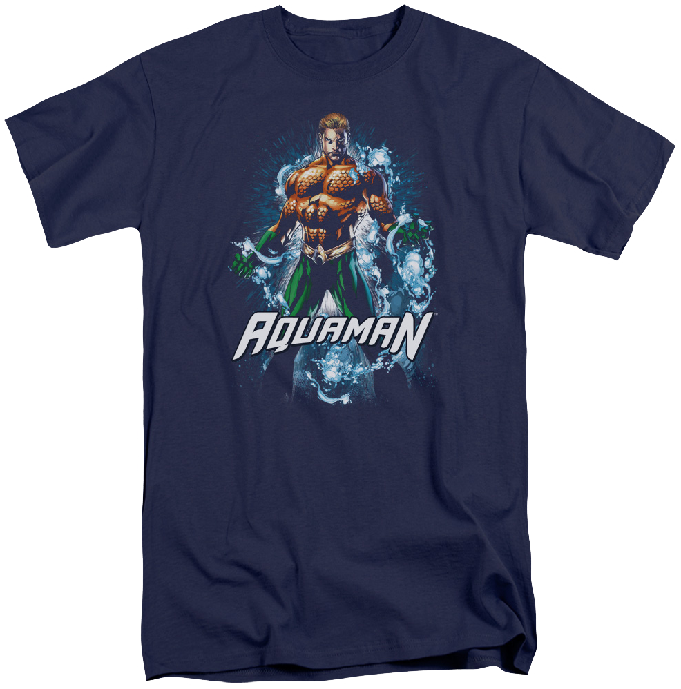 Justice League Water Powers Mens Big And Tall Shirt (986x998), Png Download