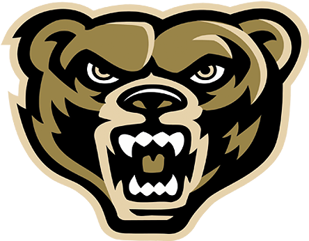 Oakland Golden Grizzlies - Oakland University Basketball Logo (500x500), Png Download