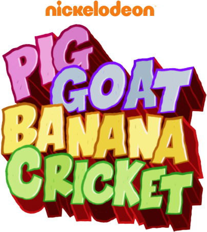 Pig Goat Banana Cricket Logo - Pig Goat Banana Cricket Nicktoons (422x465), Png Download
