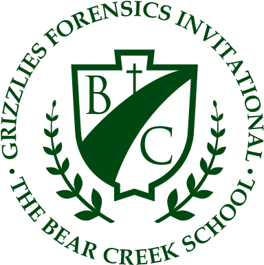 Grizzlies Forensics Invitational - Bear Creek School (432x432), Png Download