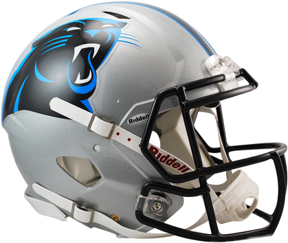Carolina Panthers Authentic Speed Revolution Helmet - Carolina Panthers Nfl On-field Authentic Full Size (475x429), Png Download