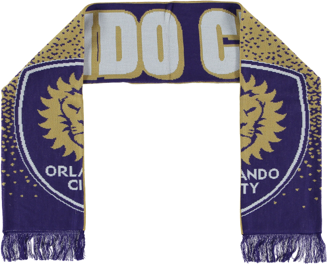 Kitbag - Com - Orlando City Sc Orlando City Sc Jacuard Scarf Navy (868x670), Png Download
