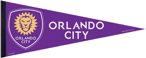 Orlando City Sc Png Transparent Image - Orlando City 12 X 30 Pennant (600x600), Png Download