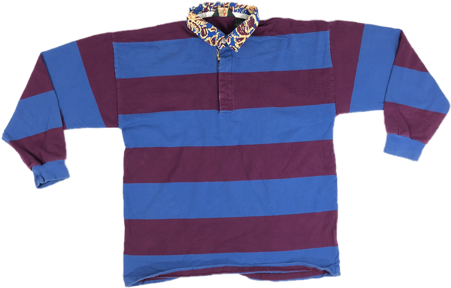 Purple & Blue J Crew Striped Rugby - Rugby Football (1536x2048), Png Download