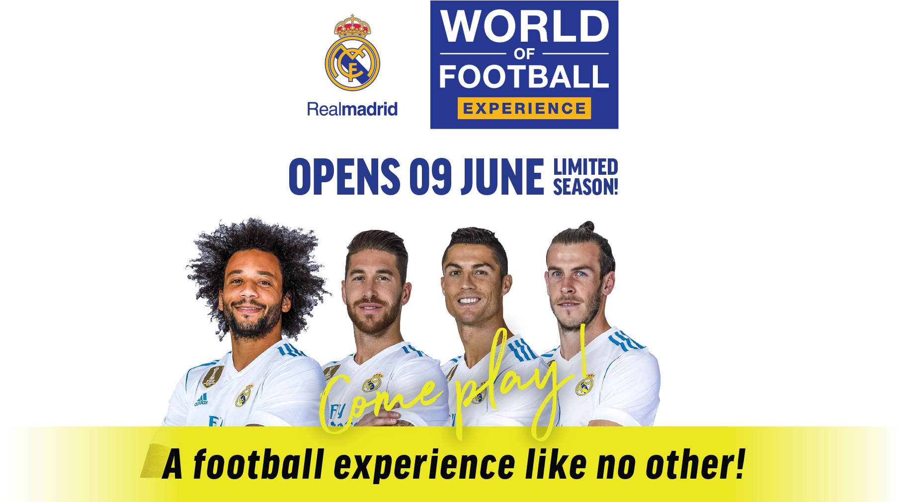 Test Player Logo Web - Real Madrid (2400x1013), Png Download