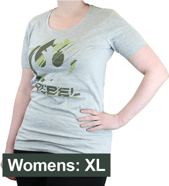 Rebel Logo Women's T-shirt - Girl (600x600), Png Download
