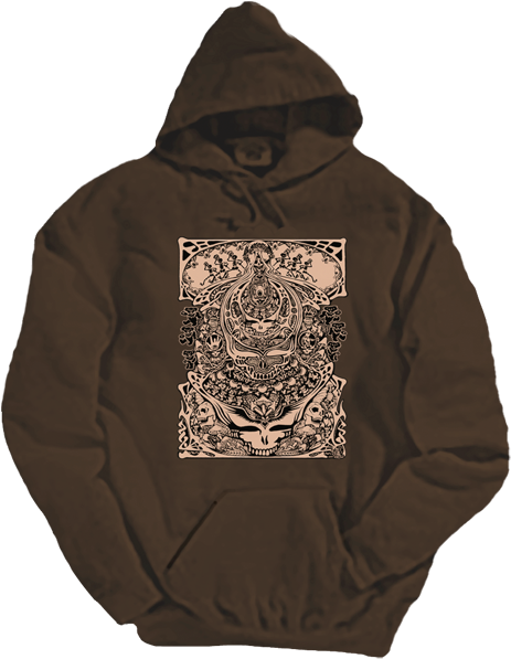 Aiko Hoodie Grateful Dead - Grateful Dead - Repeating Steal Your Face - Sticker (506x600), Png Download