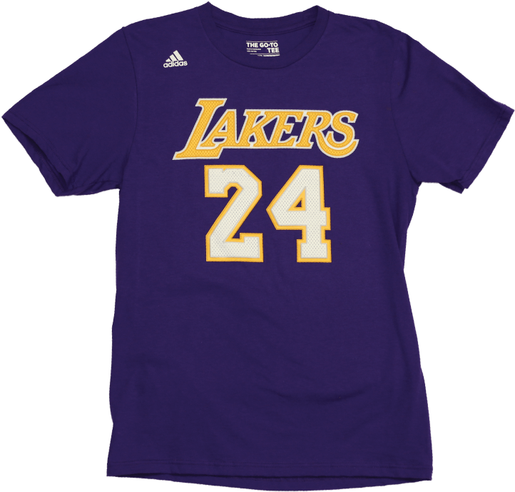 Kobe Bryant Los Angeles Lakers T-shirt Front - Adidas Swingman Los Angeles Lakers L (800x800), Png Download