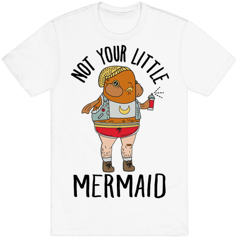 Not Your Little Mermaid Mens T-shirt - Friendship T Shirt Logo (484x484), Png Download
