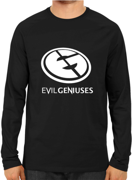 Team Evil Geniuses Full Sleeve Black - L S Logo Death Note (600x600), Png Download