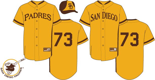 Game Jerseys - San Diego Padres Decal Cooperstown Logo (621x335), Png Download