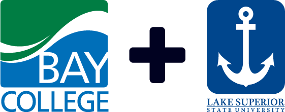 Bay College Plus Lake Superior State Logo - Bay De Noc Community College (561x221), Png Download