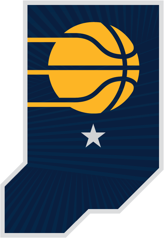 Our Home - Indiana Pacers Alternate Logo (561x814), Png Download