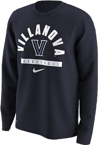 Villanova Wildcats Ncaa Men's Nike Dri Fit Basketball - Nike Basketball Long Sleeve Tshirt (500x500), Png Download