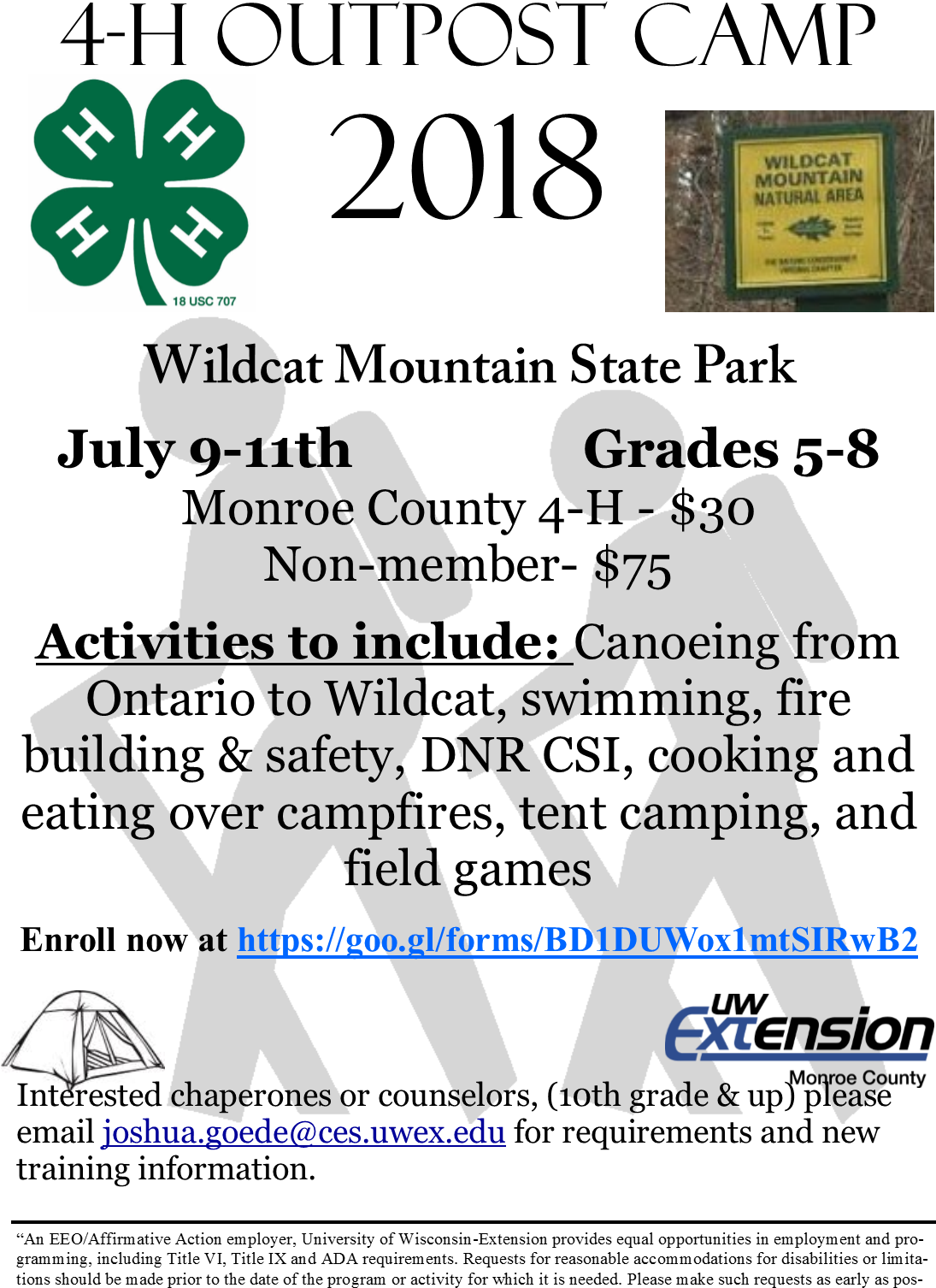 4-h Camps - 4 H Clover (1094x1558), Png Download
