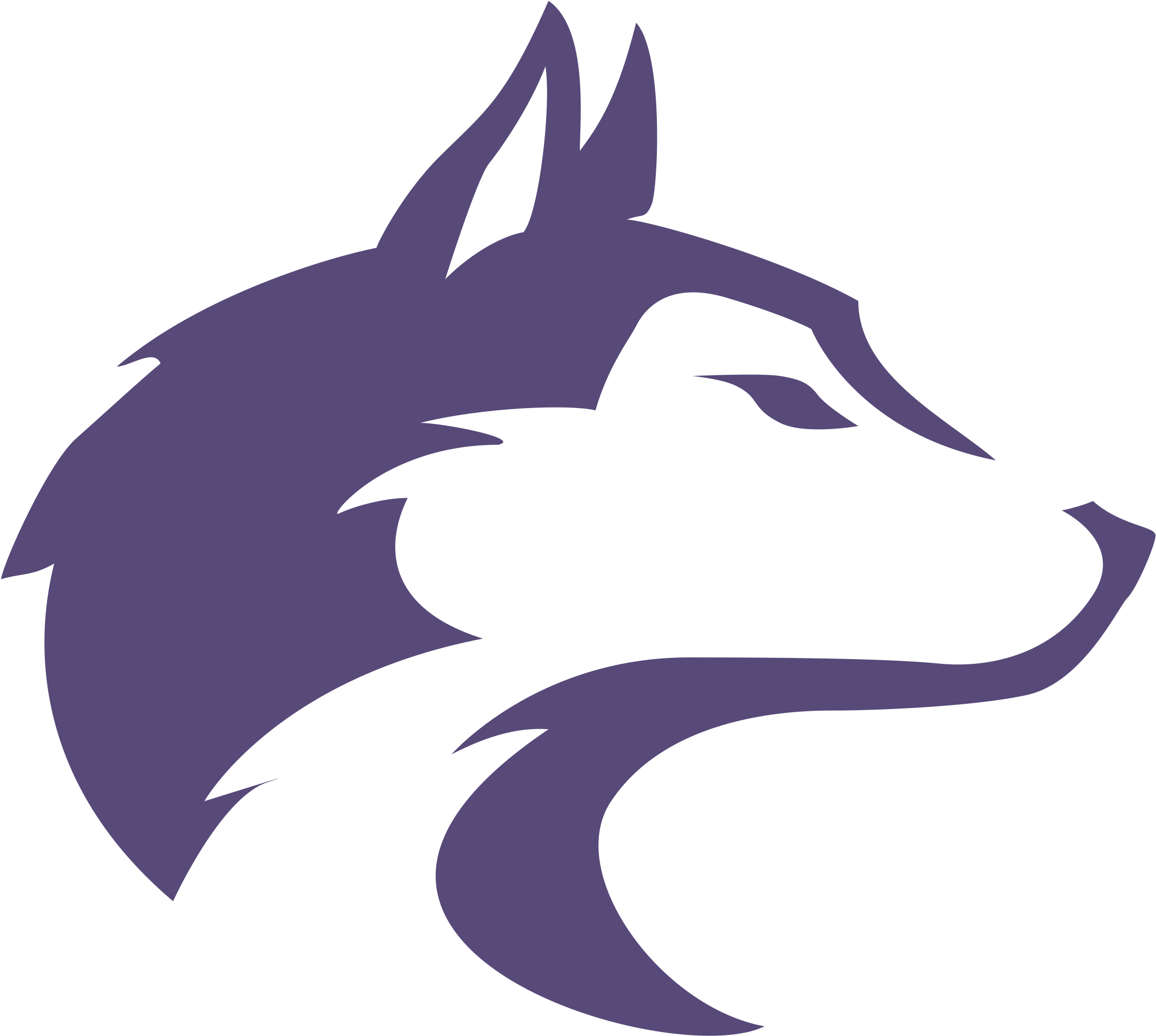 Washington Huskies Logo Png Transparent - Washington Huskies Dog Logo (2400x2400), Png Download