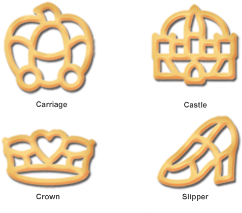 Find All Four Princess-inspired Shapes Inside - Disney Princess (626x440), Png Download