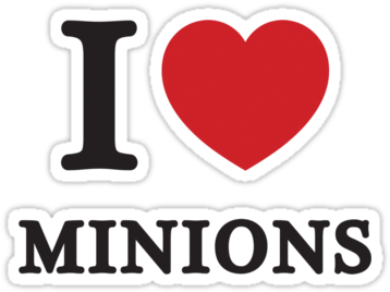 Minion And Love Image - Love Minions (red Heart) Picture Ornament (375x360), Png Download