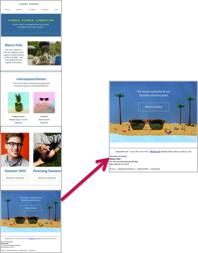 Warby Parker Used Spotify For Content Marketing - Marketing (691x882), Png Download
