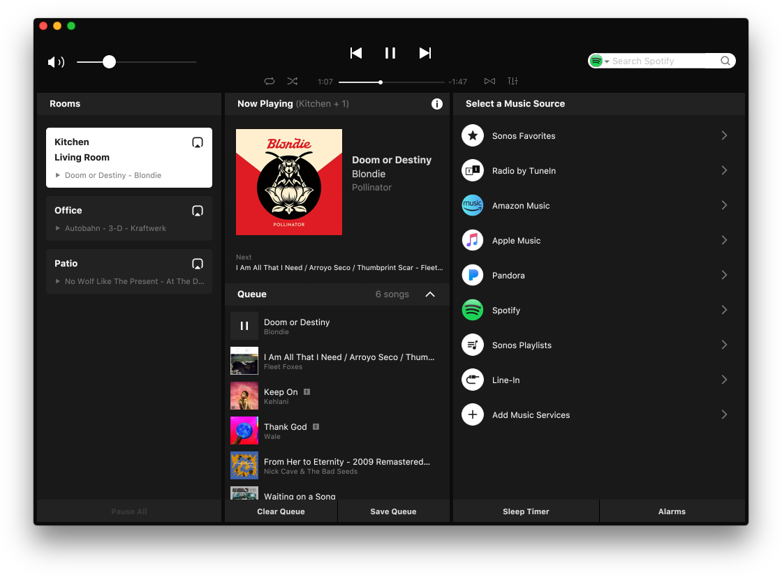 1 Attachment - Sonos Desktop App (1120x827), Png Download