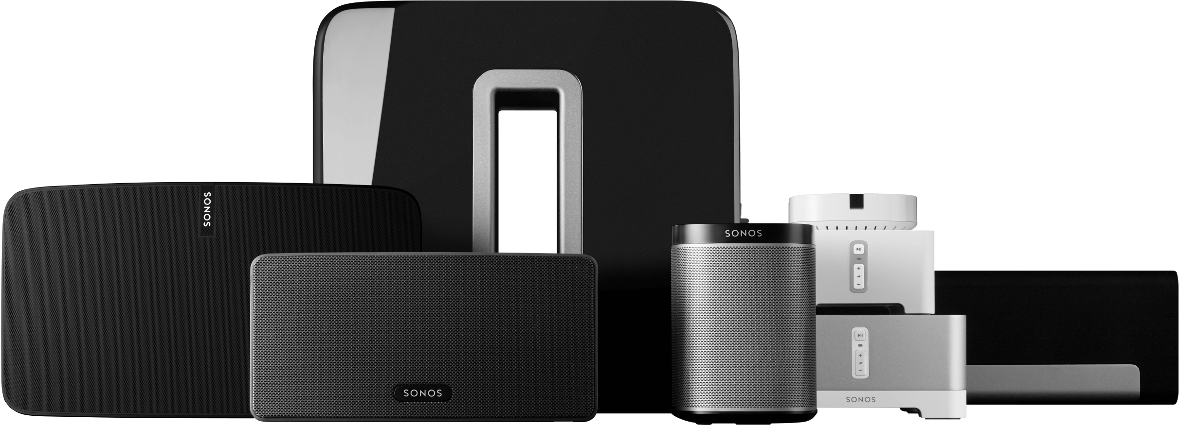 Sonos Products Family Banner - Xpress Audio Keypad For Sonos (2425x875), Png Download