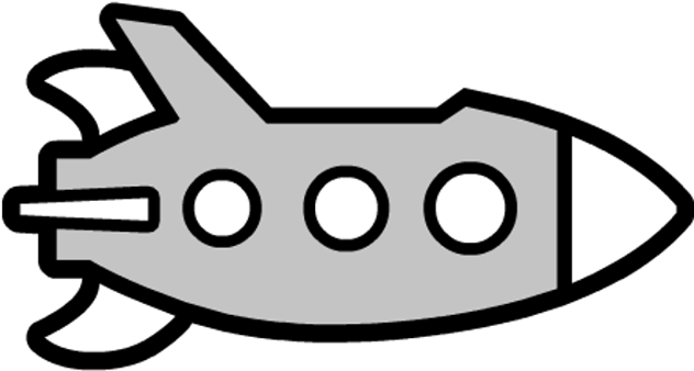 Geometry Dash Icon Coloring Pages - Geometry Dash Rocket Ship (640x379), Png Download
