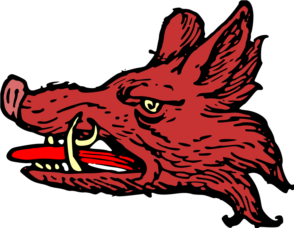 A Boar's Head Proper [colorized From Old Woodcut] - Boar Head Clip Art (1000x800), Png Download