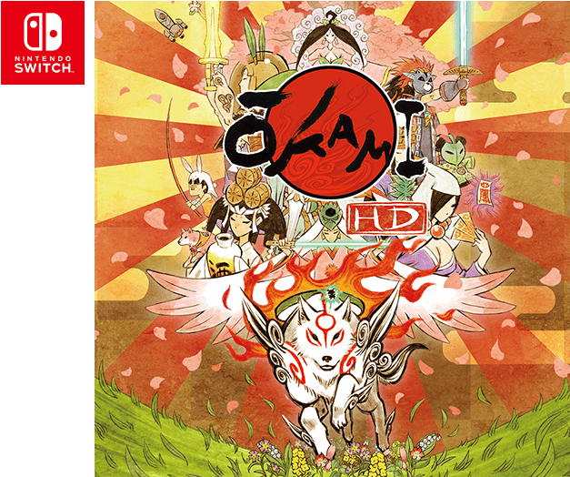 Okami Hd - Okami Hd Nintendo Switch (760x523), Png Download