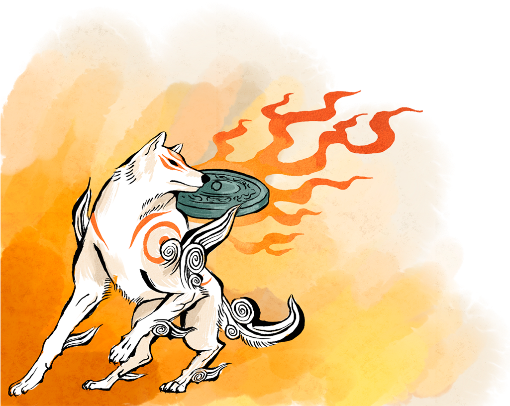 Okami - Okami Amaterasu (1024x823), Png Download