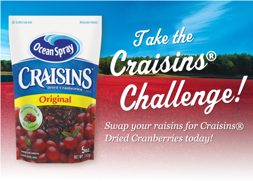 Ocean Spray Facebook Giveaway - Ocean Spray Original Craisins - 5 Oz Pouch (504x375), Png Download